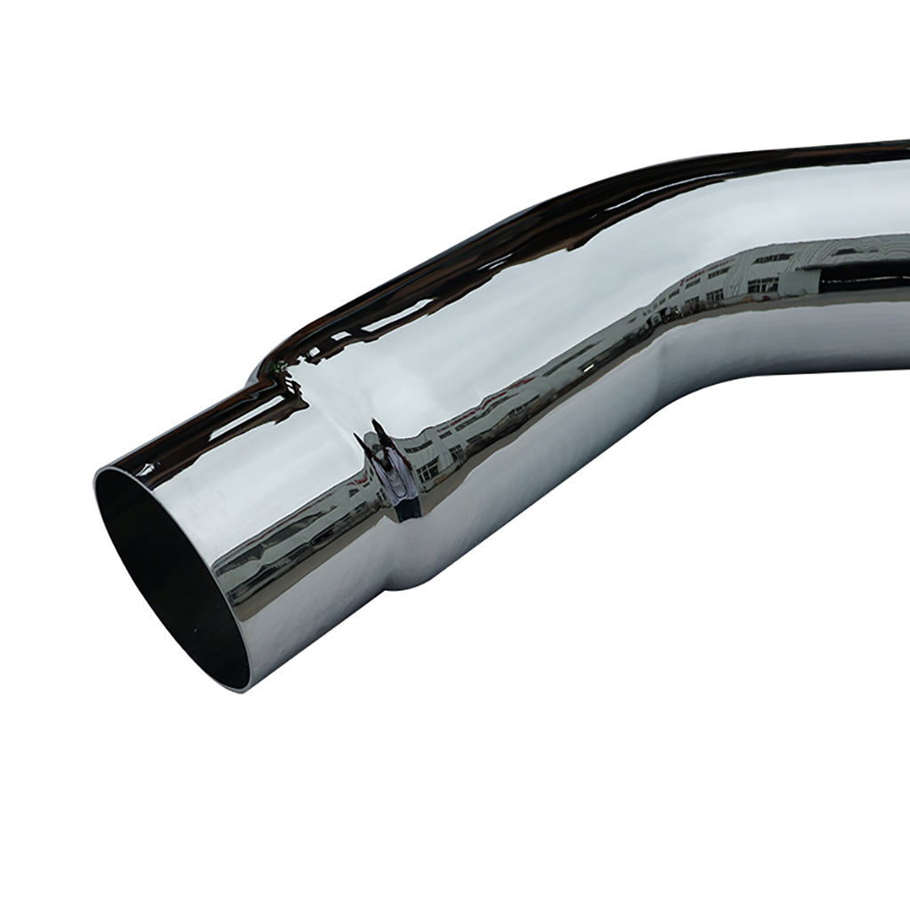 Steel Chromed Exhaust Elbow Tip 4'' Inlet to 5” Outlet 45 Degree