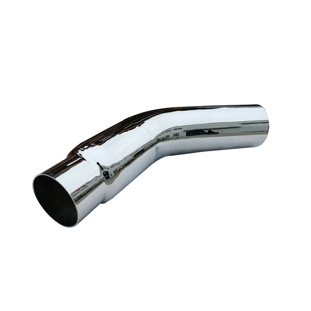 Steel Chromed Exhaust Elbow Tip 4'' Inlet to 7” Outlet 45 Degree